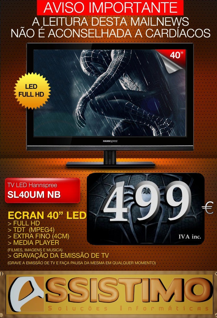 LED 40" por 499eur!!!